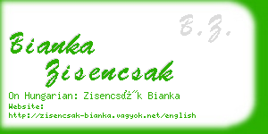 bianka zisencsak business card